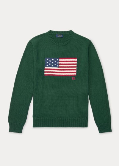 Polo Ralph Lauren The Iconic Flag Striktrøje Herre Danmark (IZNLR0719)